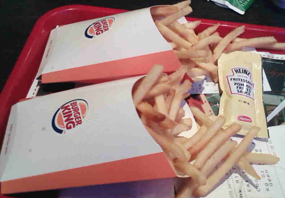 Frietjes van de Burger King.